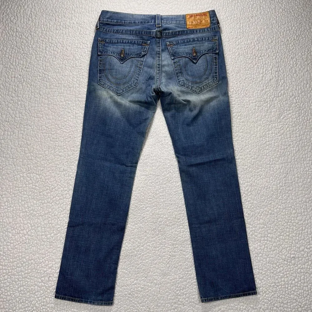 True Religion Zach Jeans Men’s 36 USA Y2K‎ Straight Leg Denim Streetwear